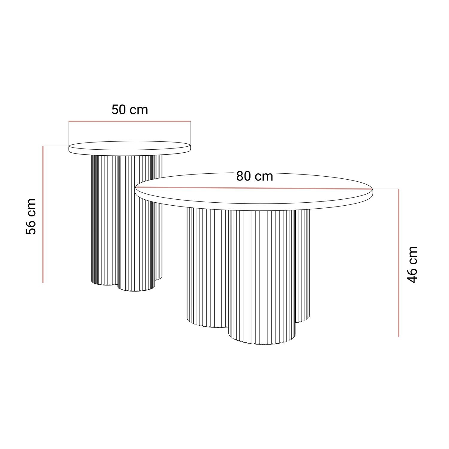 Couchtisch Set CANYON 2in1