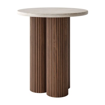 Couchtisch CANYON S mit gerilltem Sockel