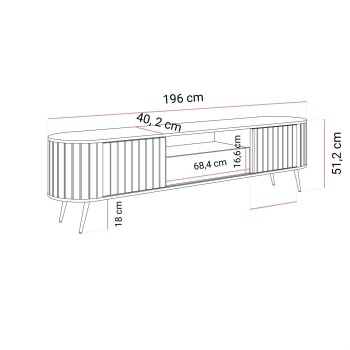 TV-Schrank WILLOW mit Schiebefronten