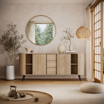 Kommode WILLOW 2D3S mit Schiebetüren