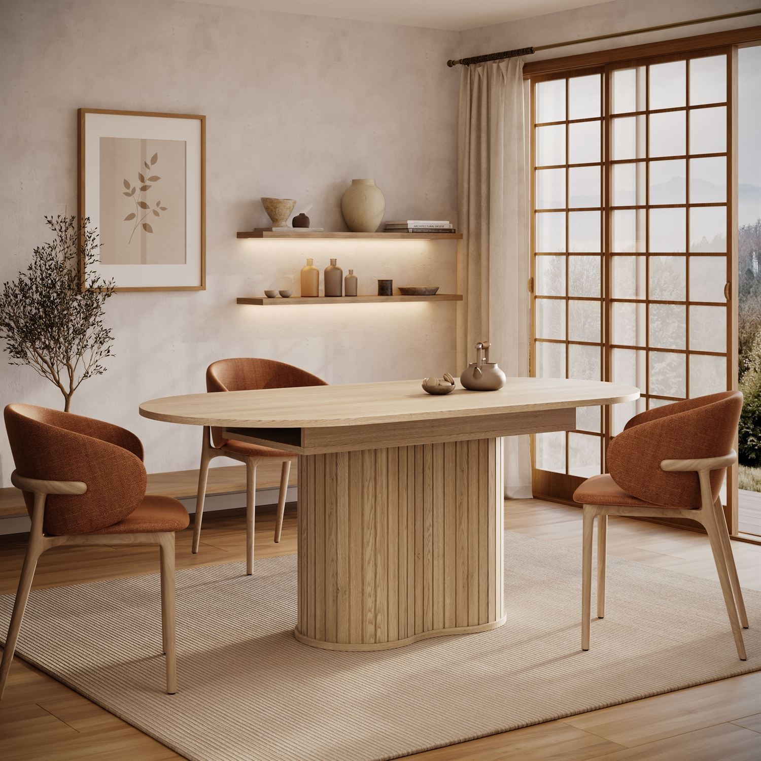 Ausziehbarer Tisch WILLOW 180–220 cm