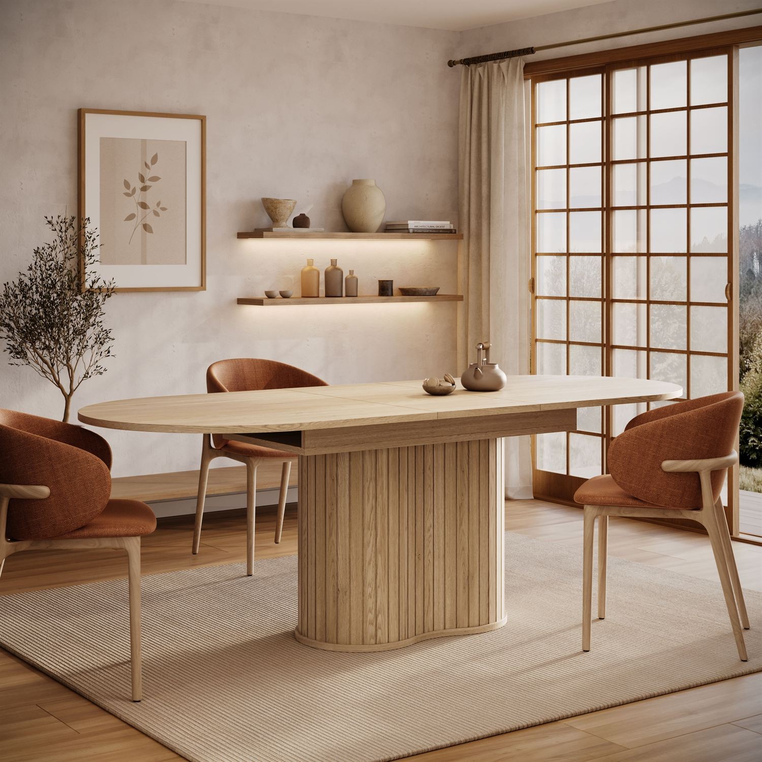 Ausziehbarer Tisch WILLOW 180–220 cm