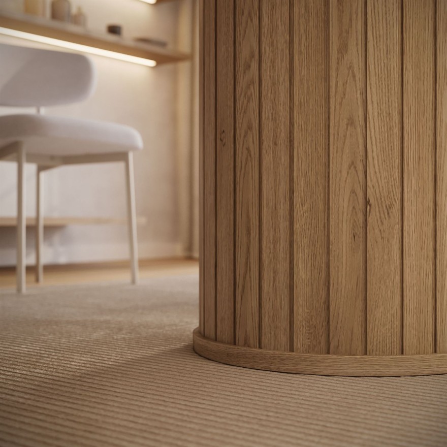 Ausziehbarer Tisch WILLOW 180–220 mit Stühlen ELYSE