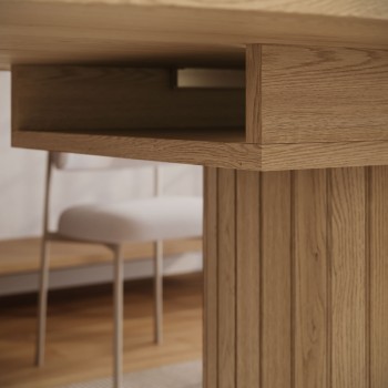 Ausziehbarer Tisch WILLOW 180–220 mit Stühlen ELYSE