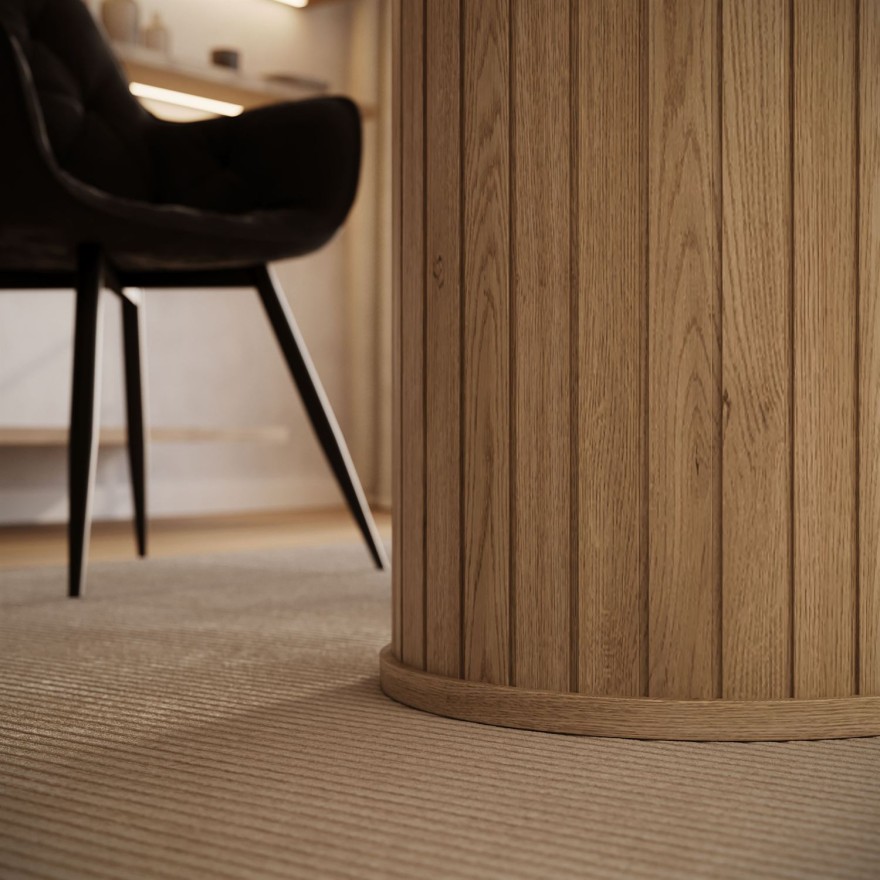 Ausziehbarer Tisch WILLOW 180–220 mit Stühlen TOKIO