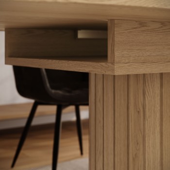 Ausziehbarer Tisch WILLOW 180–220 mit Stühlen TOKIO