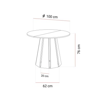 Ausziehbarer Esstisch SILVA