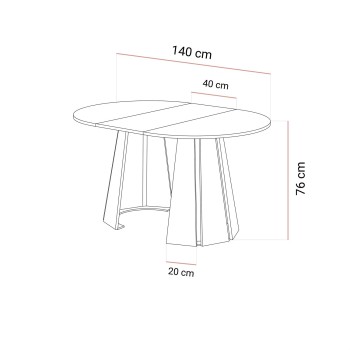 Ausziehbarer Esstisch SILVA
