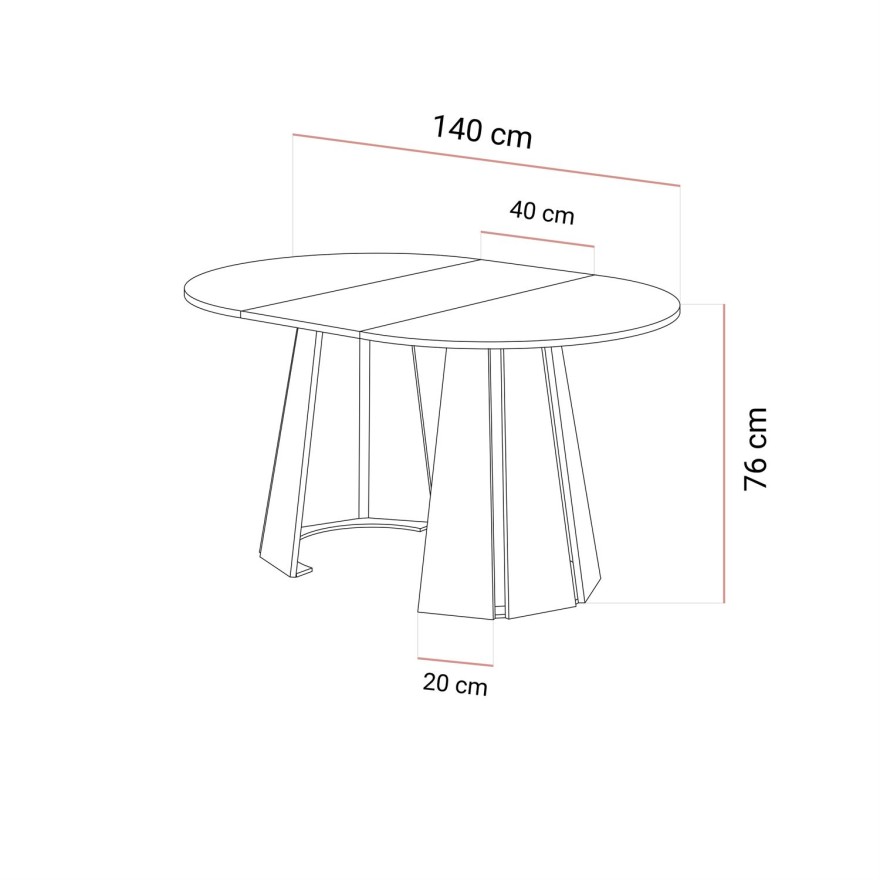 Ausziehbarer Esstisch SILVA