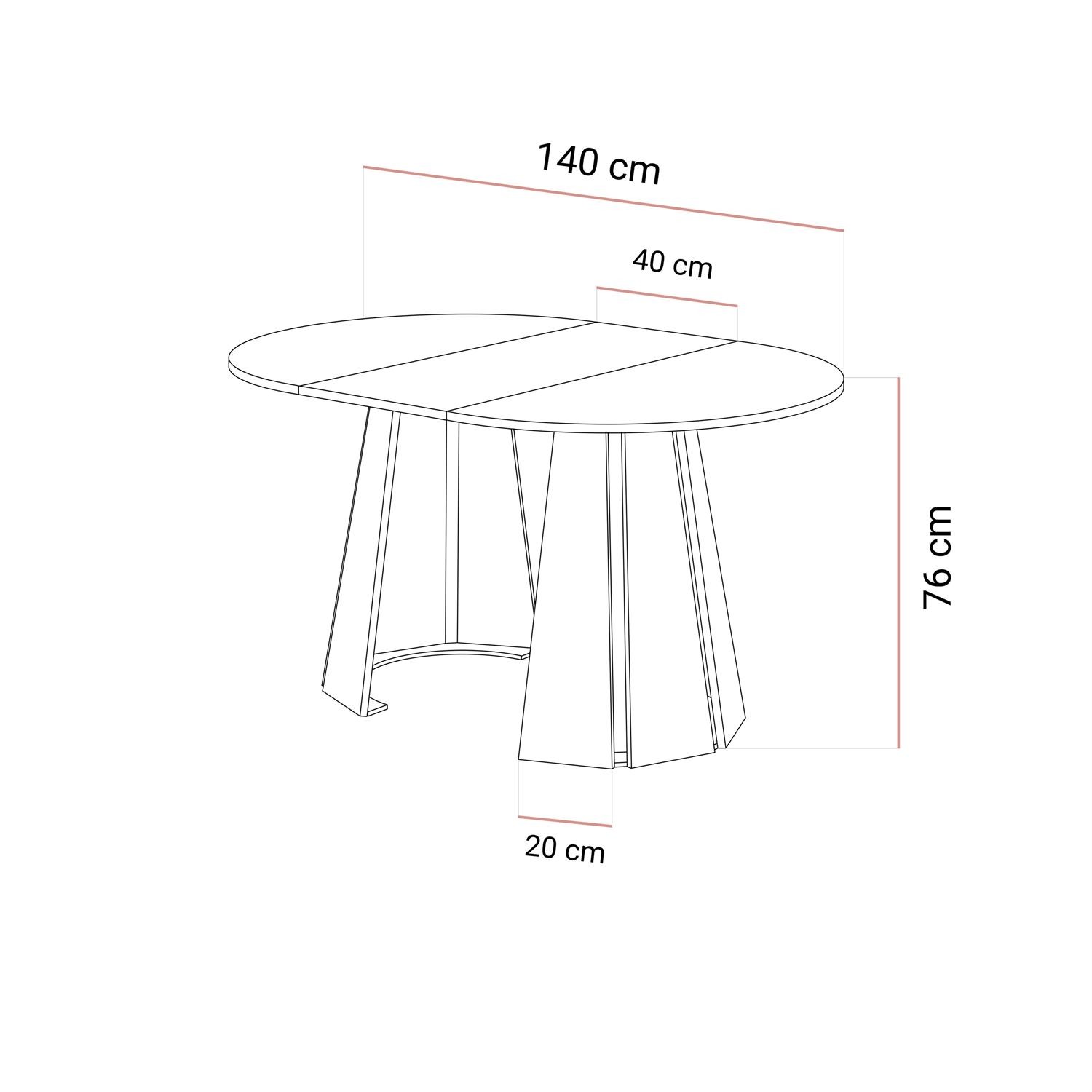 Ausziehbarer Esstisch SILVA