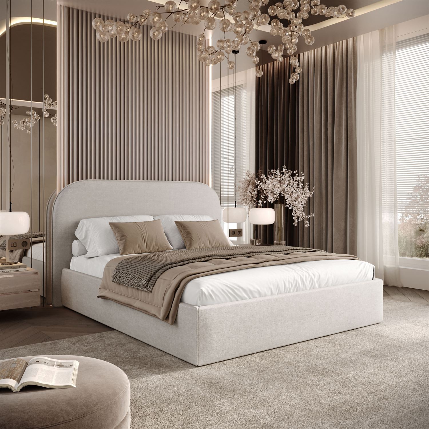 Polsterbett OLIMPIA mit Bettkasten