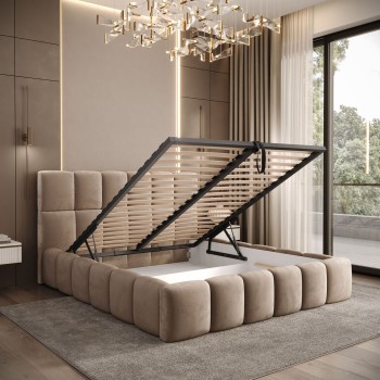 Polsterbett VENEZIA mit Bettkasten