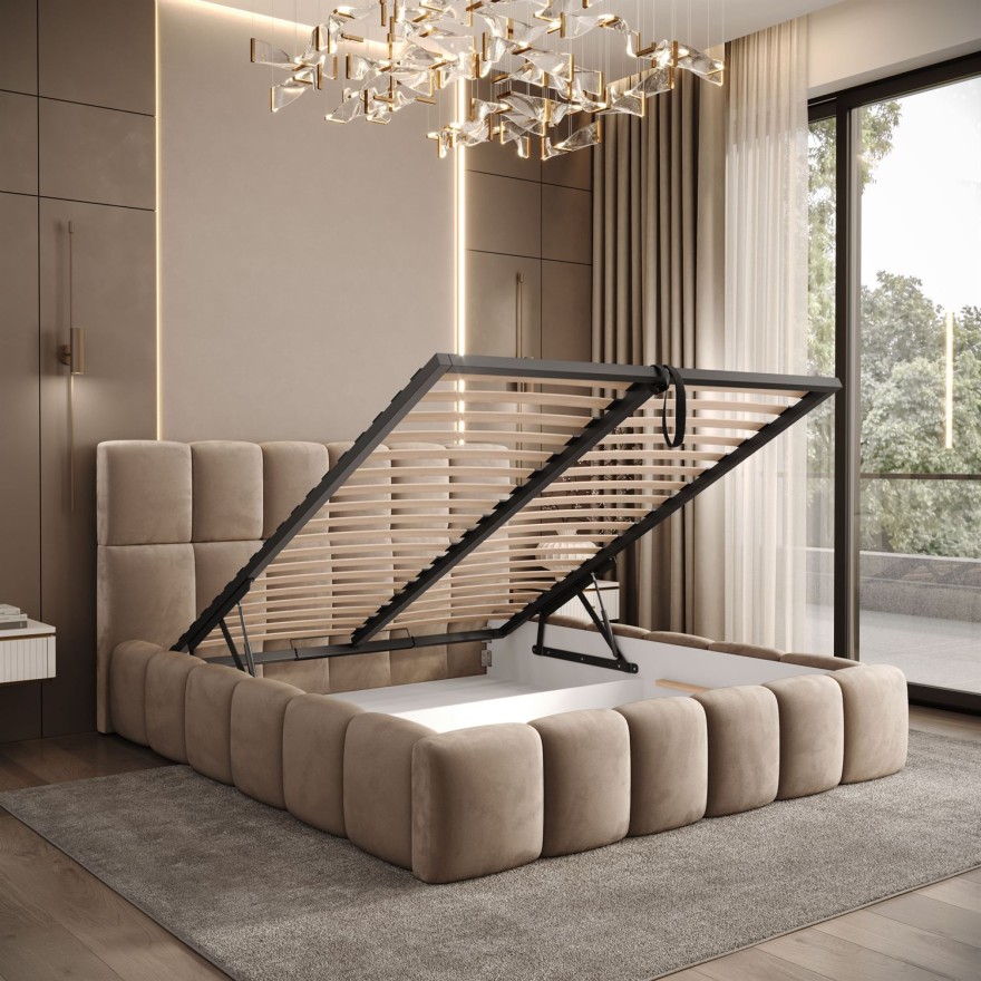 Polsterbett VENEZIA mit Bettkasten