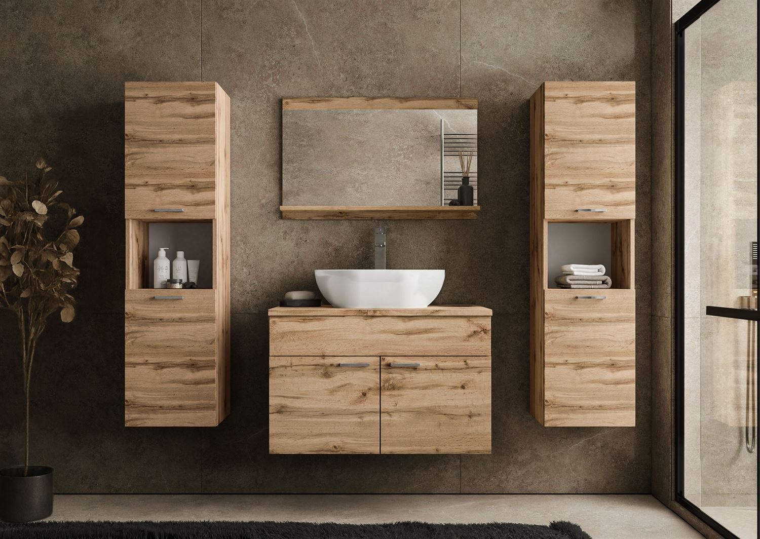 Badezimmerschrank LUMIRE III LOFT