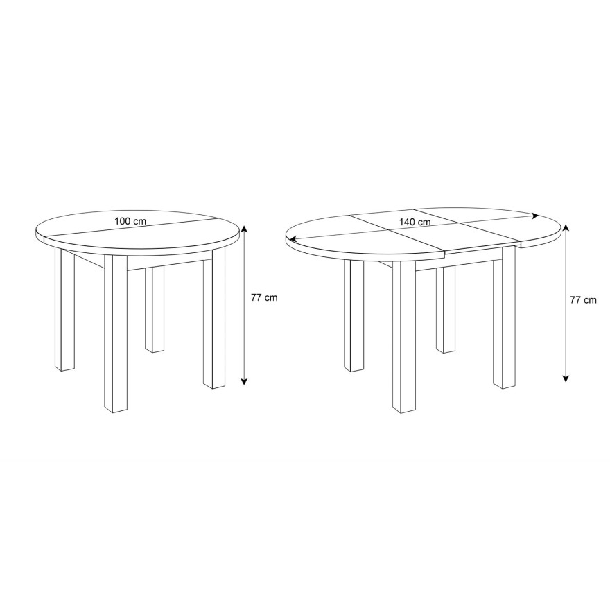 Runder Esstisch OLEA KASCHMIR