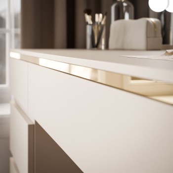 Schminktisch AURORA DOUBLE KASCHMIR mit Schubladen