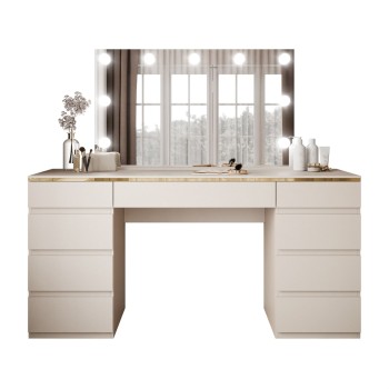 Schminktisch AURORA DOUBLE KASCHMIR mit Schubladen