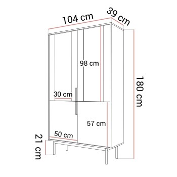 Verglaste Vitrine MIRACLE