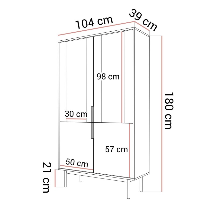 Verglaste Vitrine MIRACLE