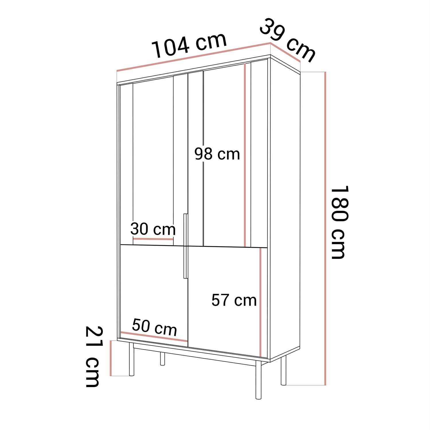 Verglaste Vitrine MIRACLE