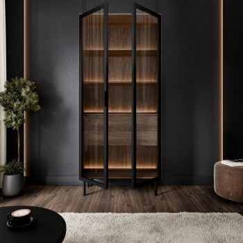 Vitrine LINEA LOFT mit LED-Beleuchtung