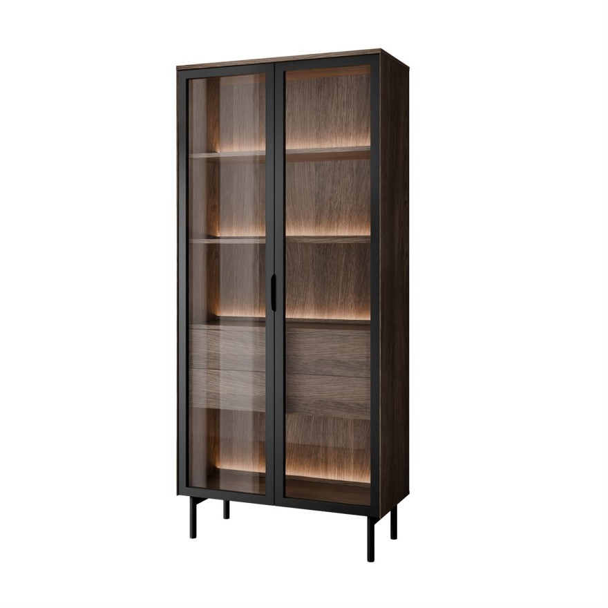 Vitrine LINEA LOFT mit LED-Beleuchtung