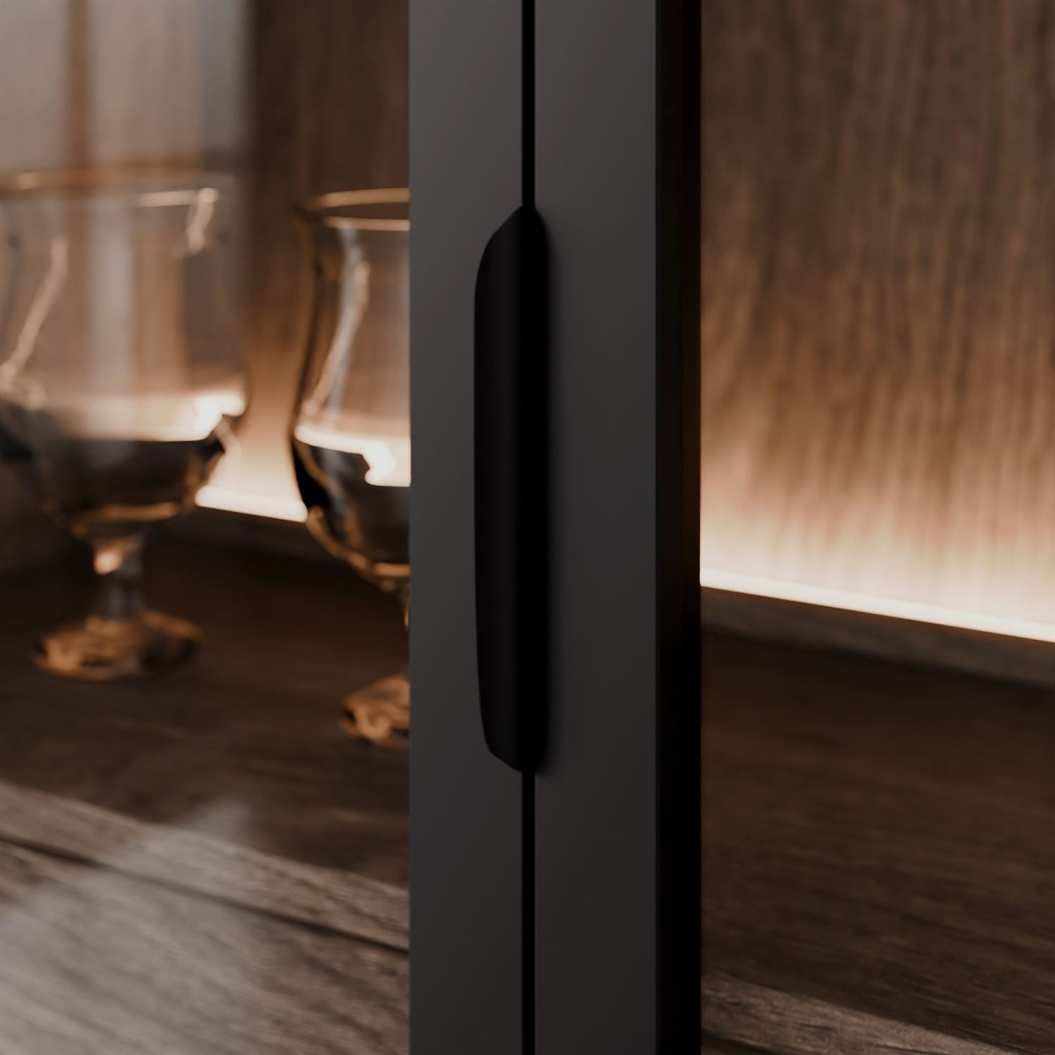 Vitrine LINEA LOFT mit LED-Beleuchtung