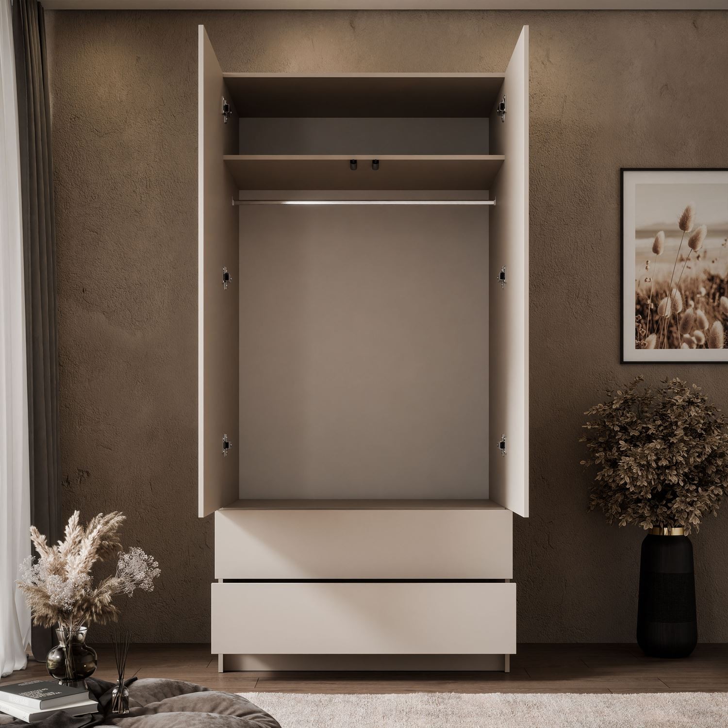 Kippschrank AUREL KASCHMIR 2D2S mit Schubladen