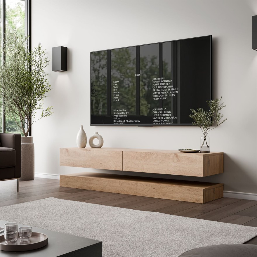 TV-Schrank SKY 140 cm mit LED-Beleuchtung