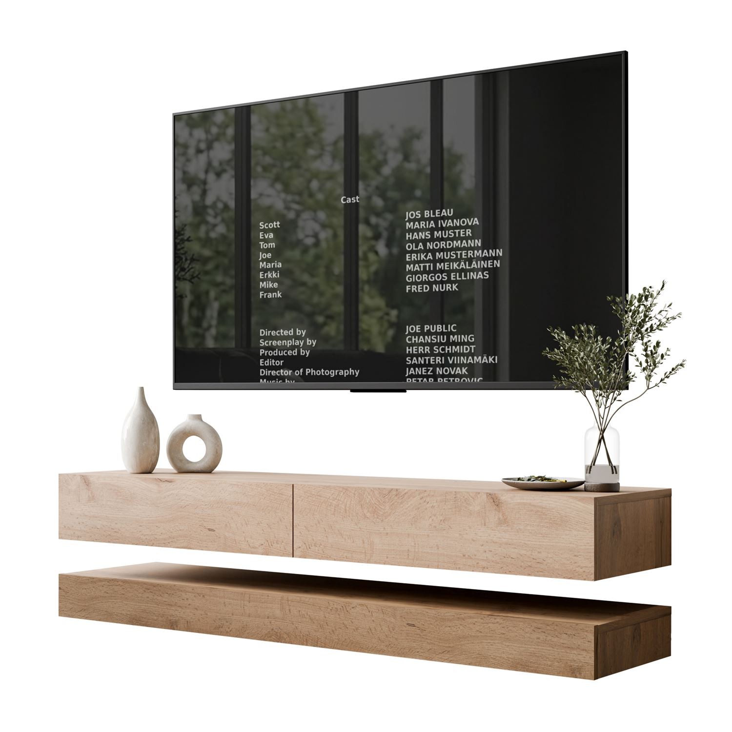 TV-Schrank SKY 140 cm mit LED-Beleuchtung