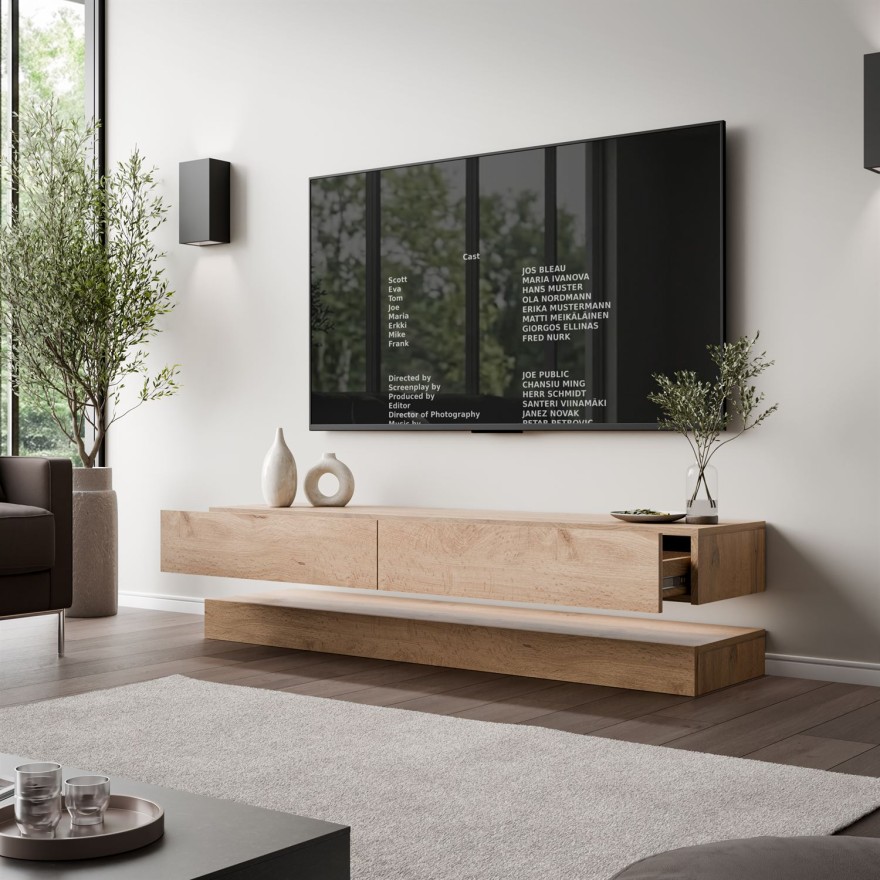 TV-Schrank SKY 140 cm mit LED-Beleuchtung