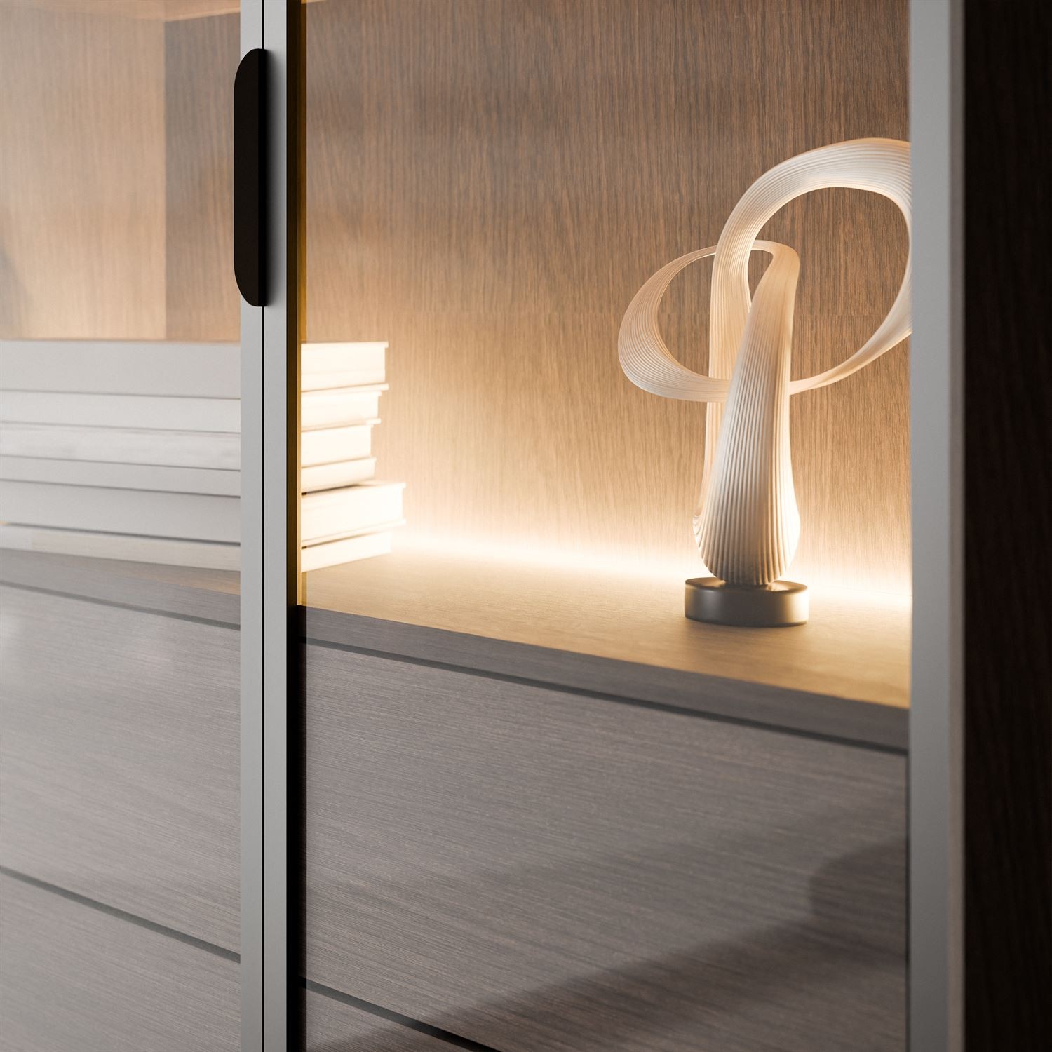 Vitrine LINEA LOFT mit LED-Beleuchtung