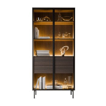 Vitrine LINEA LOFT mit LED-Beleuchtung