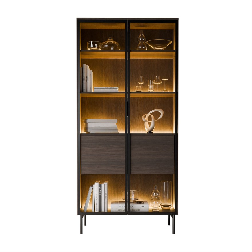 Vitrine LINEA LOFT mit LED-Beleuchtung