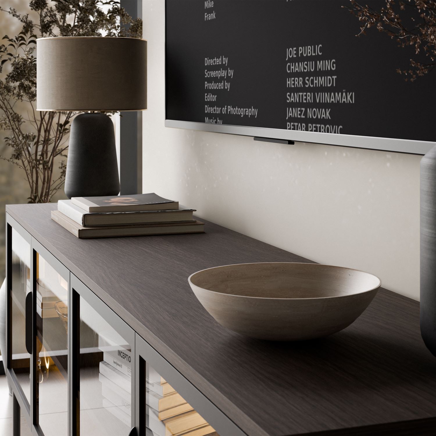 TV-Schrank LINEA LOFT mit LED-Beleuchtung