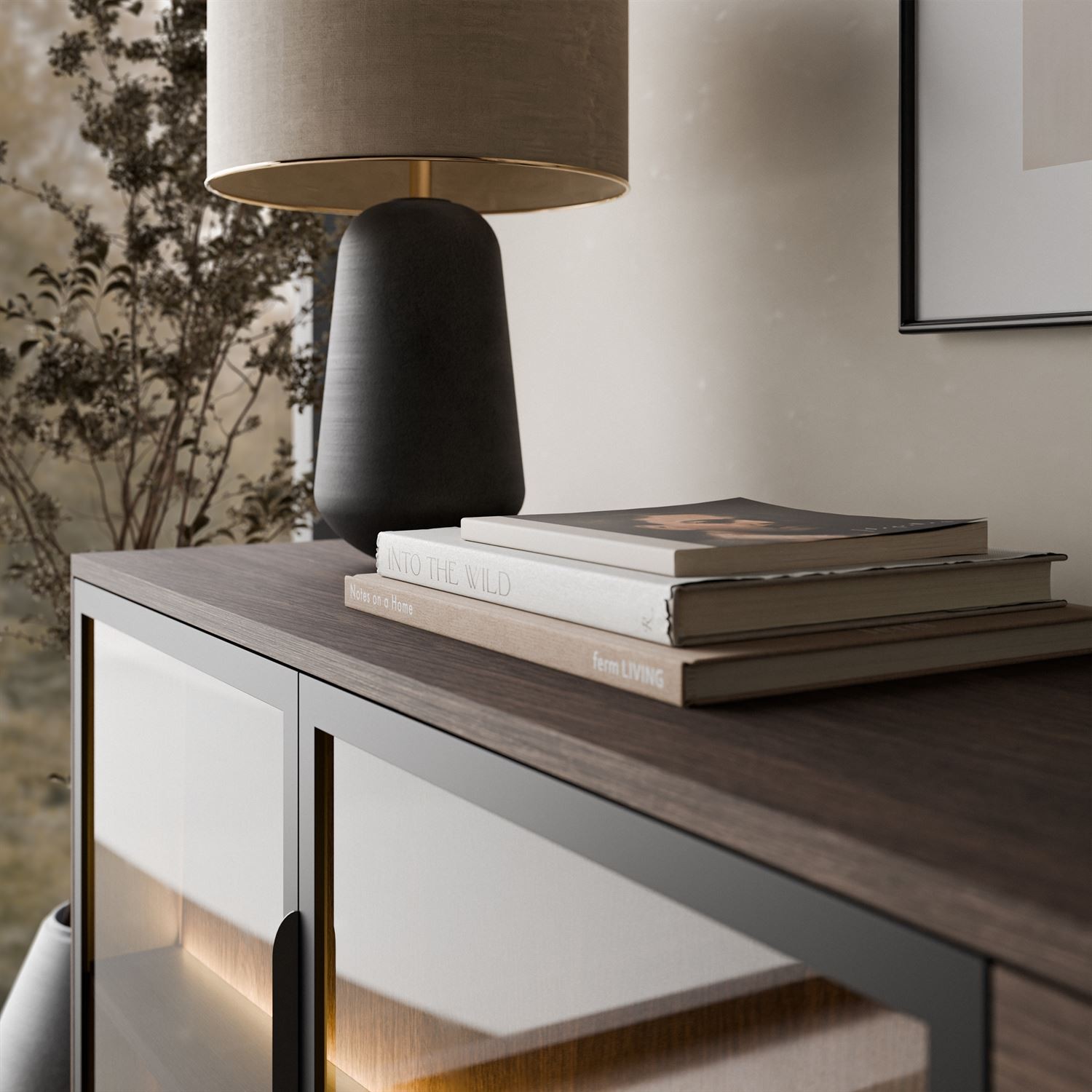 Kommode LINEA LOFT mit LED-Beleuchtung