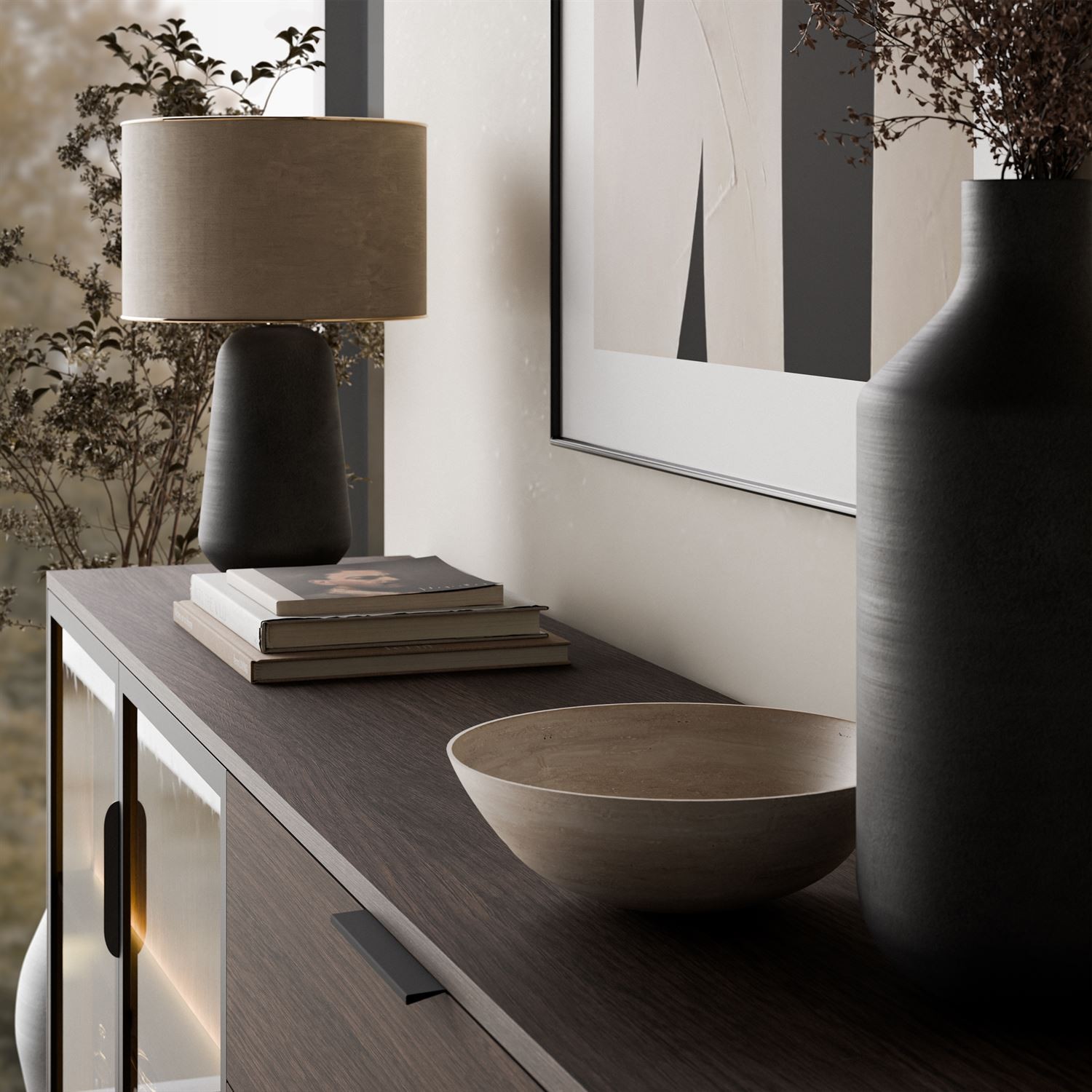 Kommode LINEA LOFT mit LED-Beleuchtung