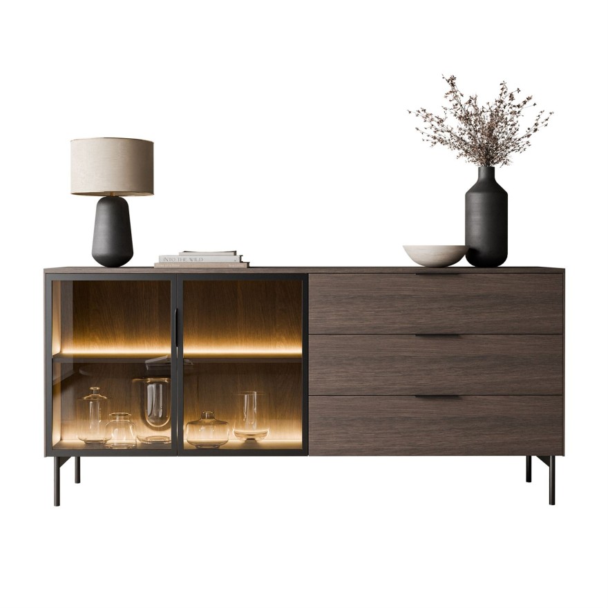 Kommode LINEA LOFT mit LED-Beleuchtung