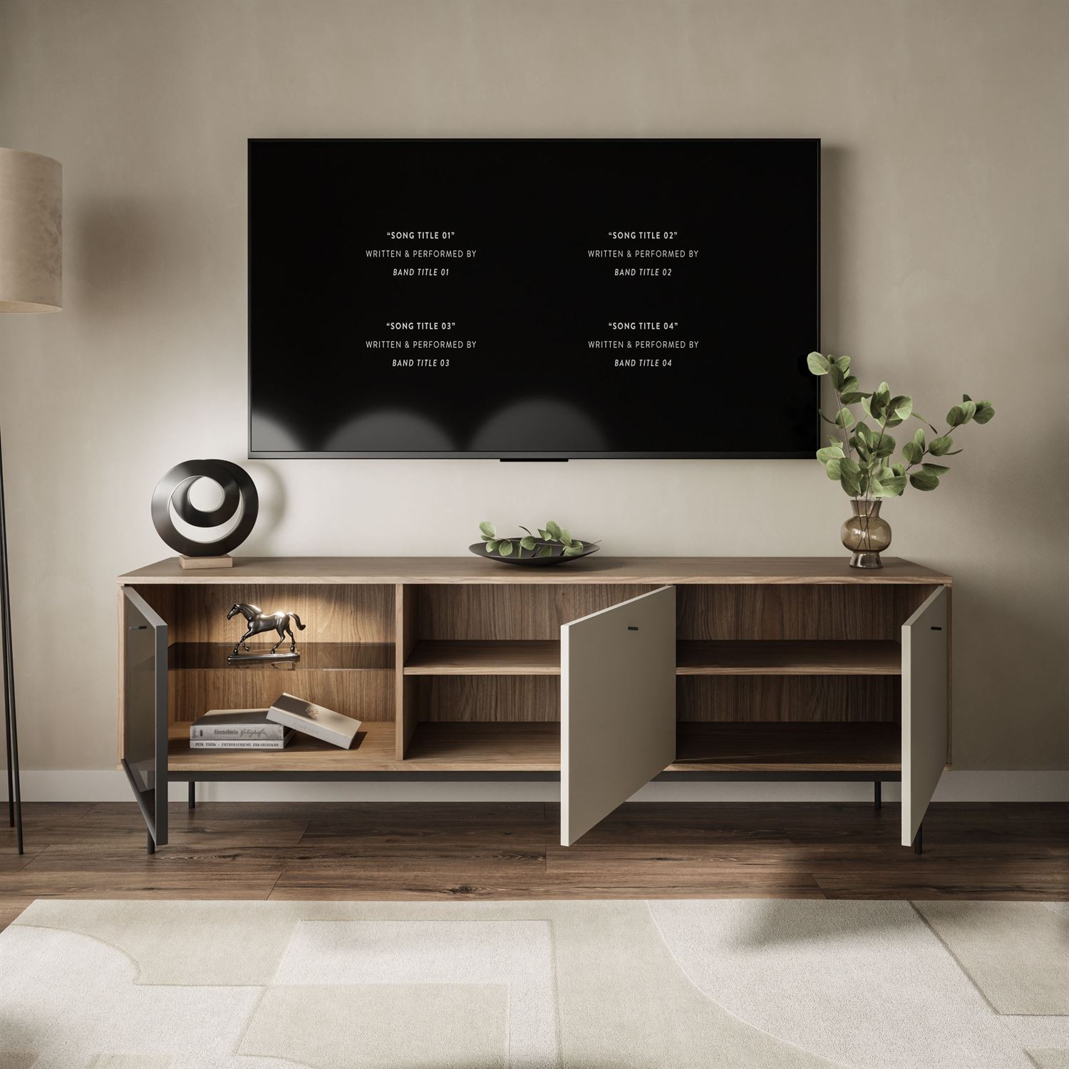 TV-Möbel ISA mit LED-Beleuchtung