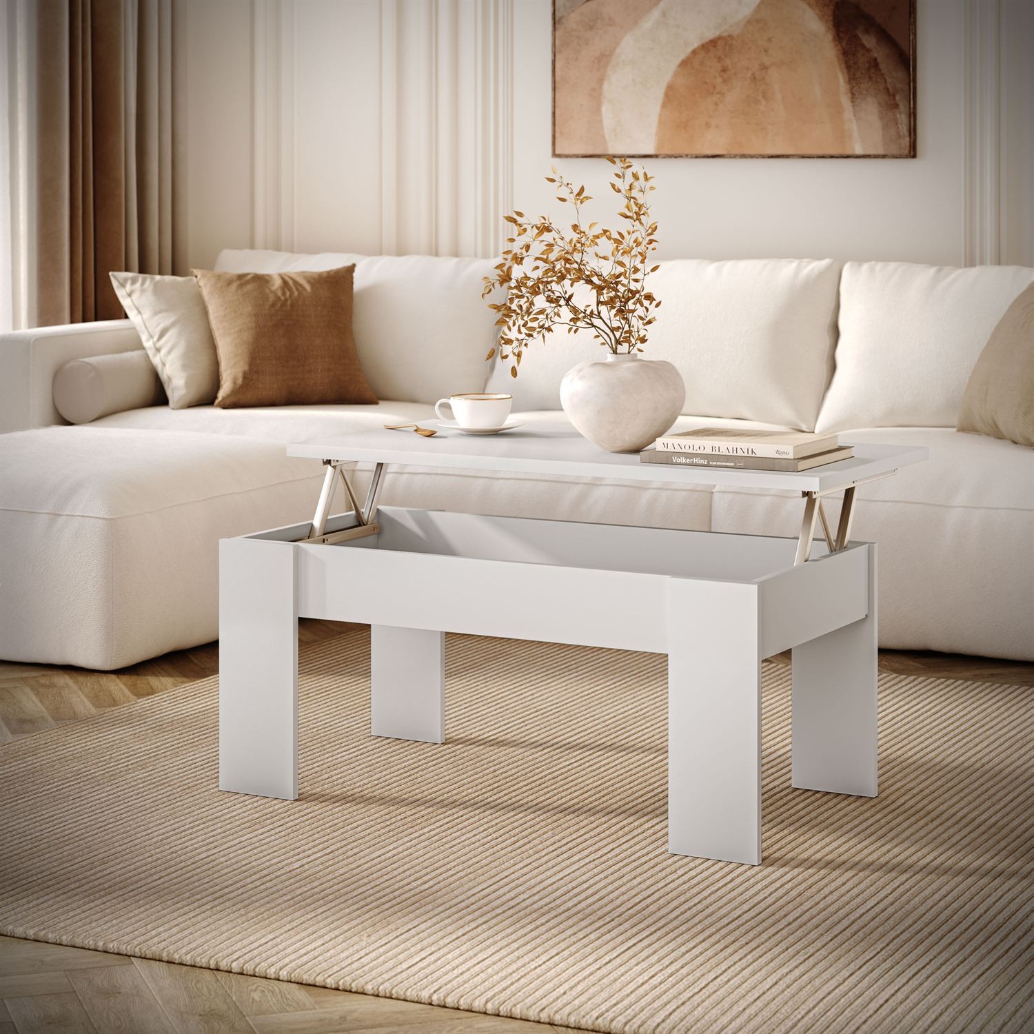 Ausklappbarer Couchtisch APERTO
