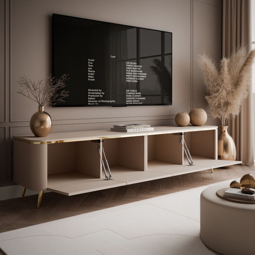 TV-Schrank AVELINE 200 cm mit LED-Beleuchtung
