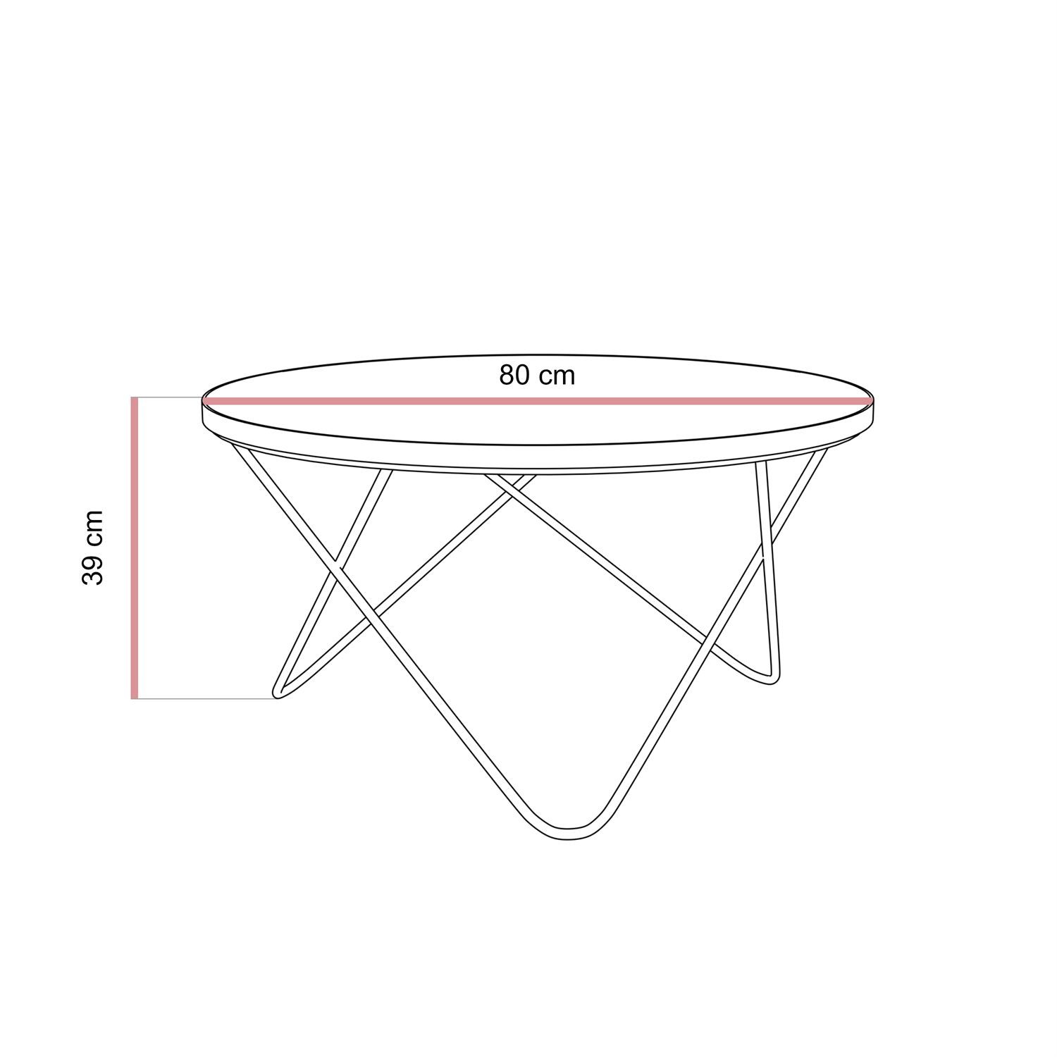 Couchtisch NORIEL mit goldenem Gestell und Marmorplatte