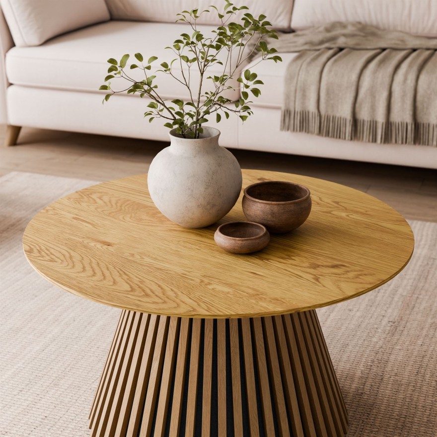 Couchtisch MISTY mit Lamellenfuß