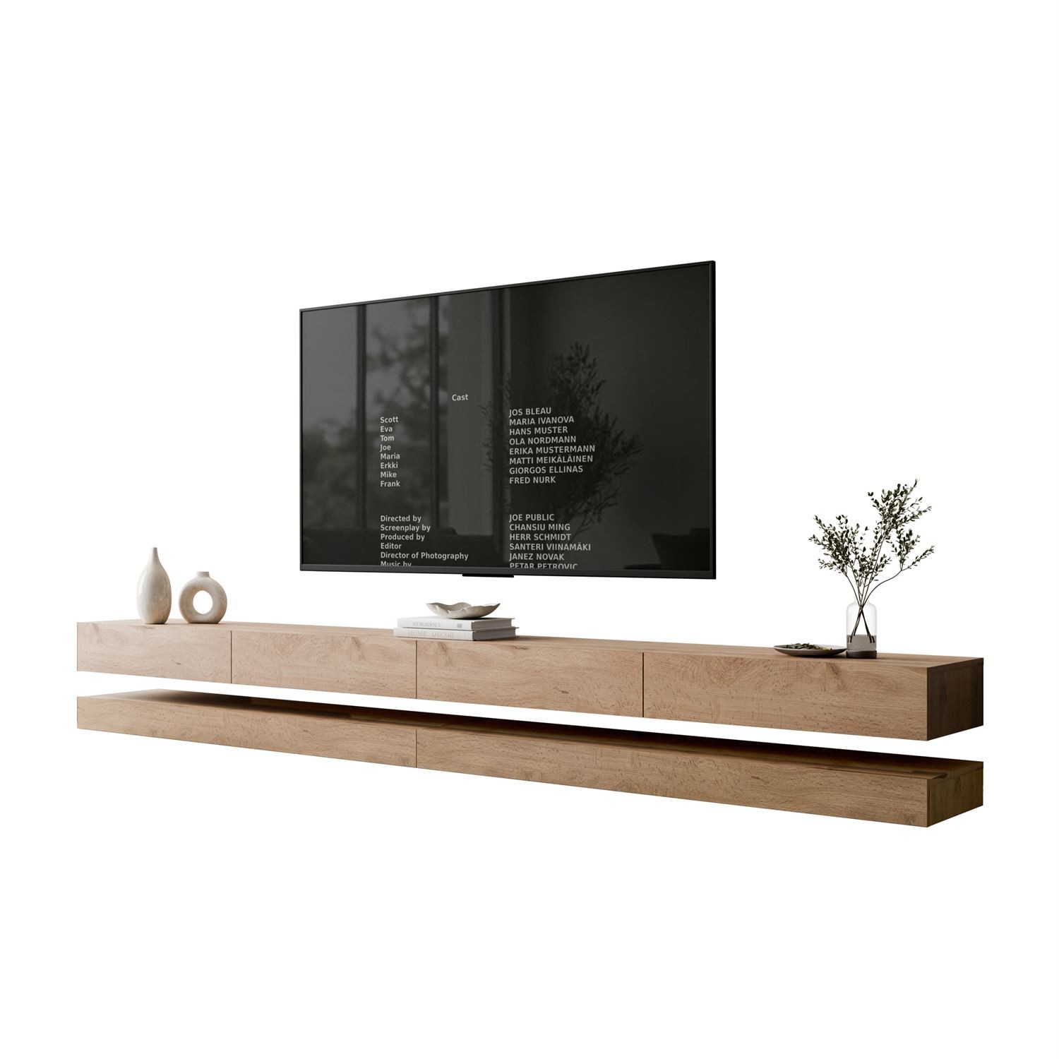 TV-Schrank SKY 280 cm mit LED-Beleuchtung