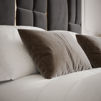 Polsterbett BRIGITTE GOLD mit Bettkasten