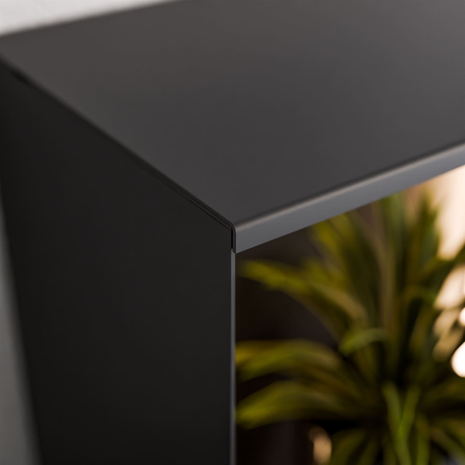 Metallregal QUADRO mit LED Beleuchtung