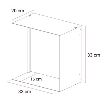 Metallregal QUADRO V mit LED-Beleuchtung