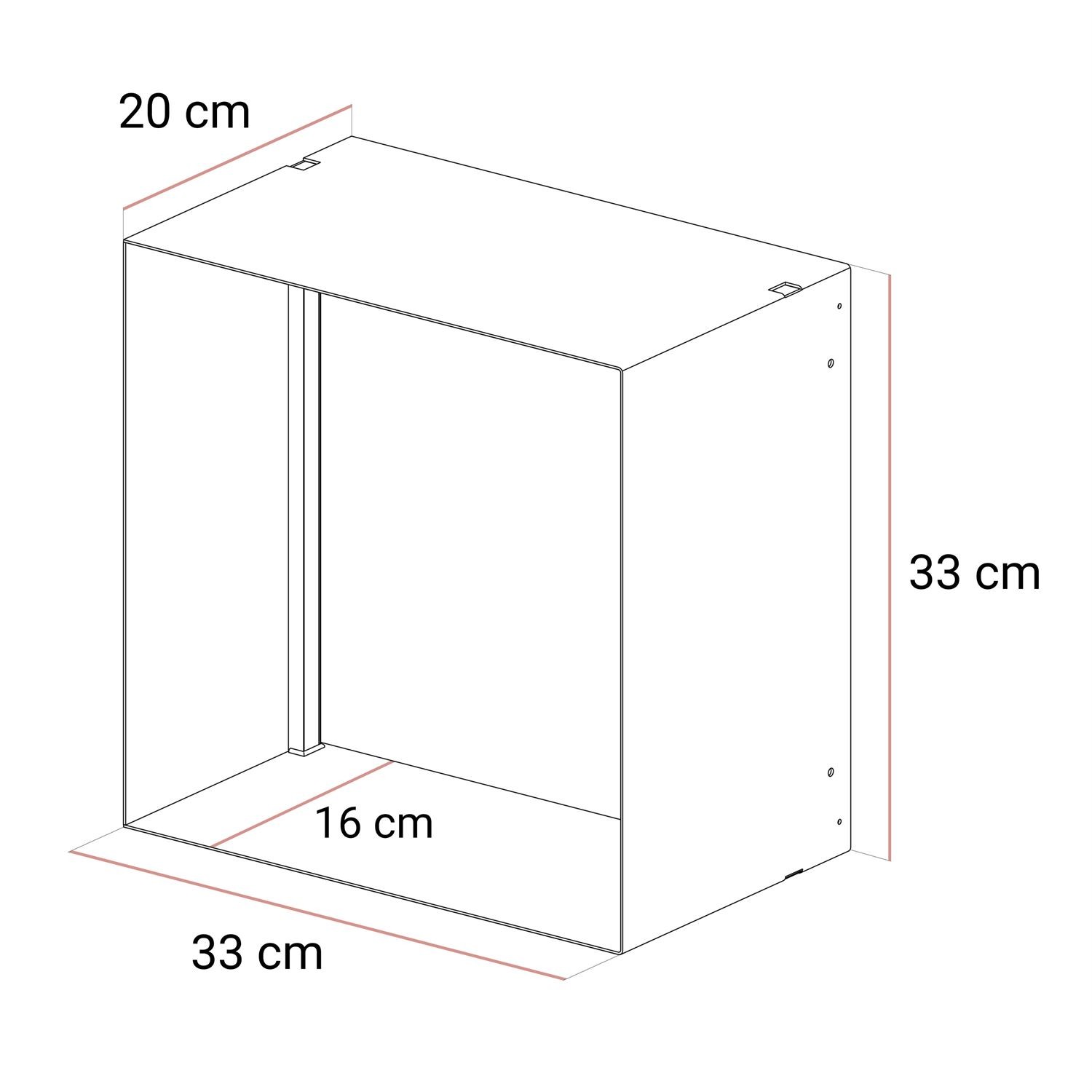Metallregal QUADRO V mit LED-Beleuchtung