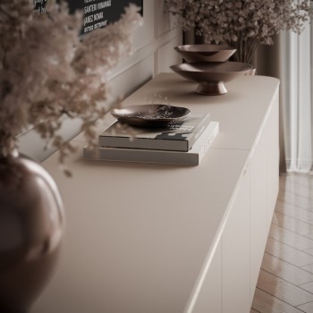 Hängender TV-Schrank AVELINE 200 cm mit LED-Beleuchtung