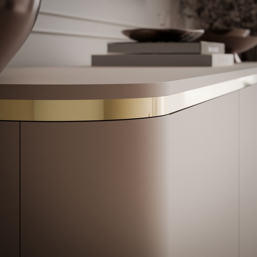 Hängender TV-Schrank AVELINE 200 cm mit LED-Beleuchtung